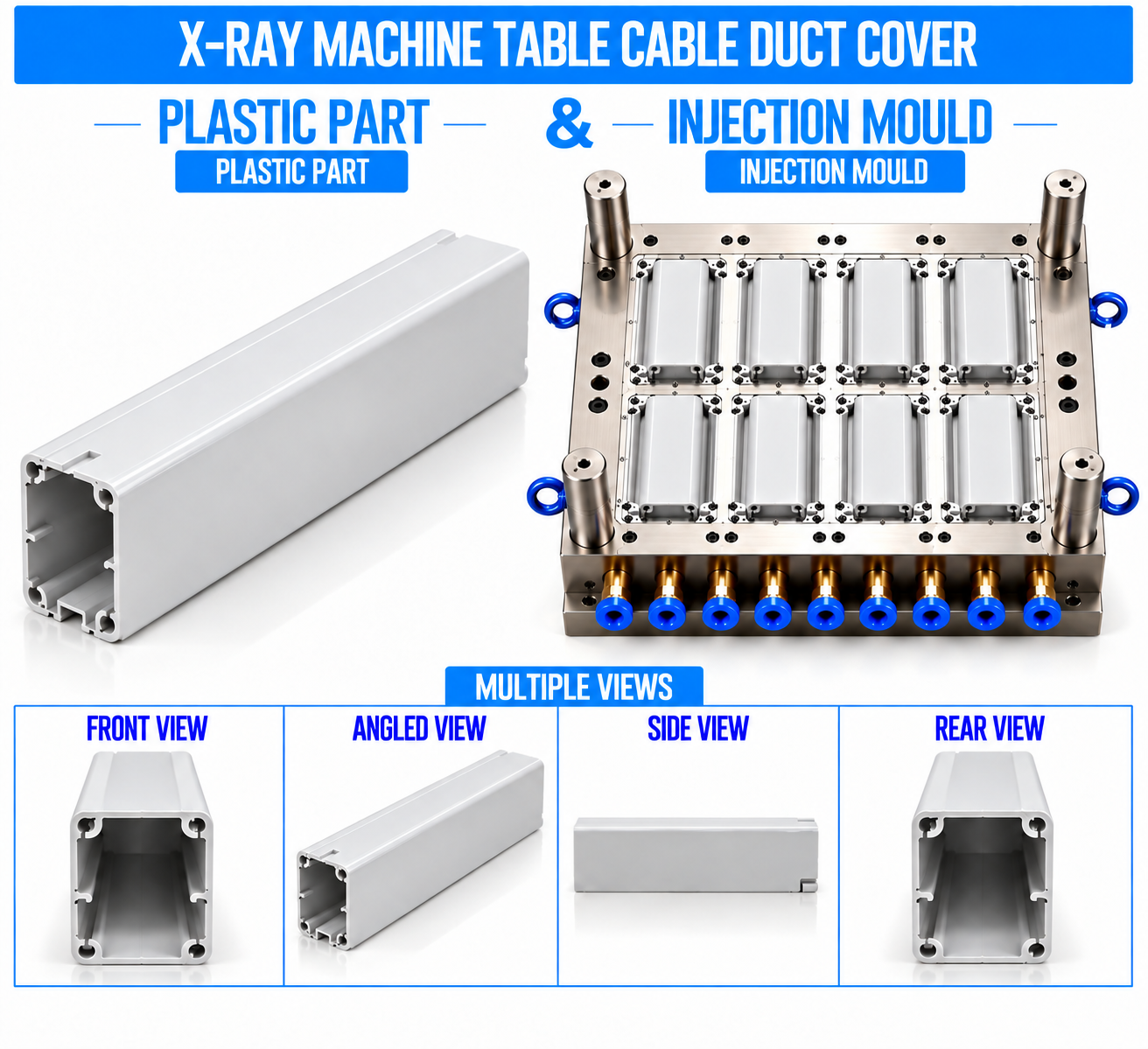X-Ray Machine Plastic Table Cable Duct Cover Mould and Moulding Service in Greater Noida | Renovator Appliances Ltd